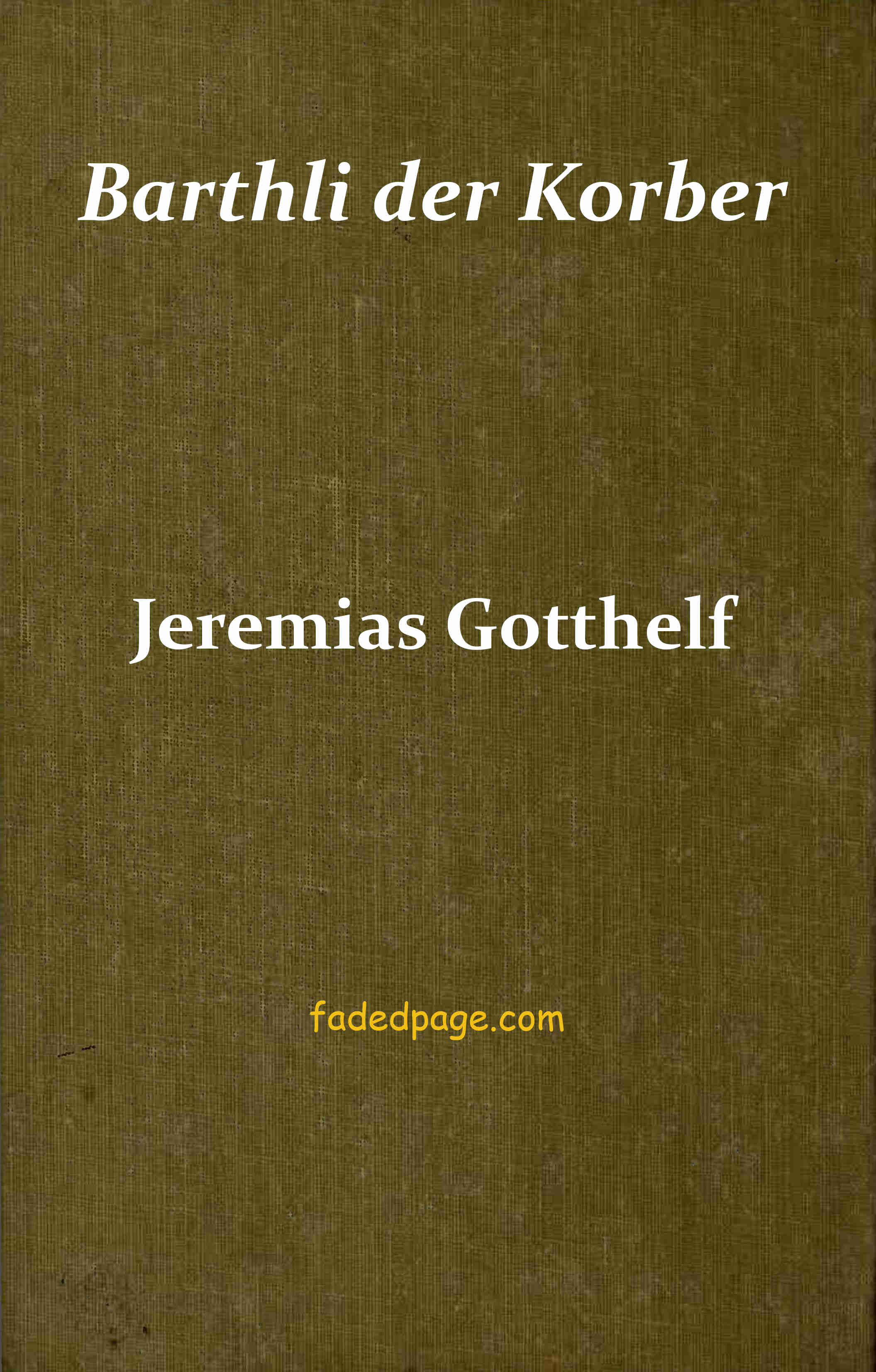 Barthli Der Korber