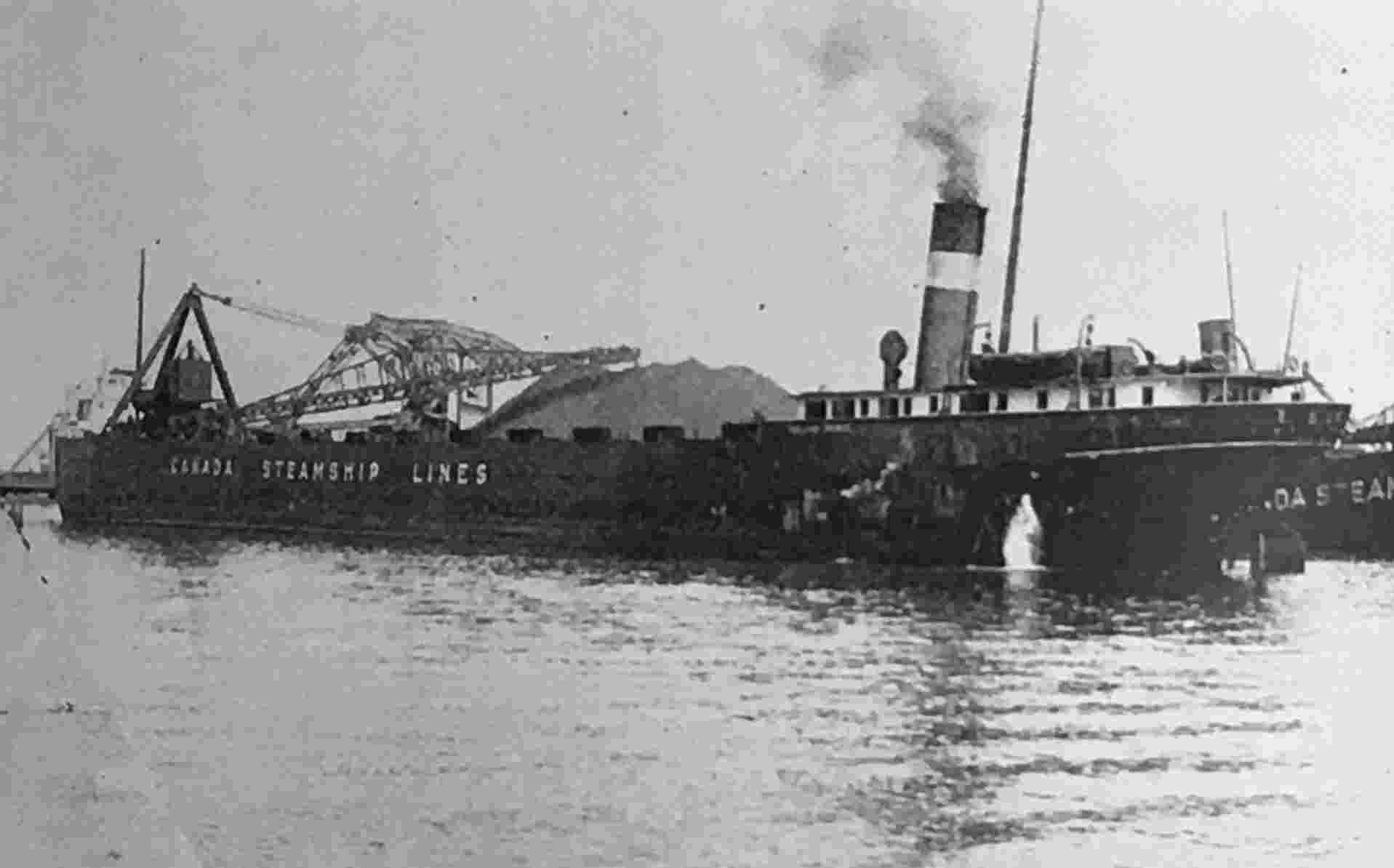 LIMESTONE BEING UNLOADED IN TORONTO