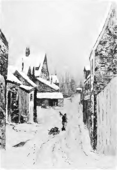 painting of old dock area