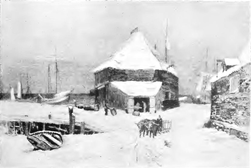 painting of old dock area