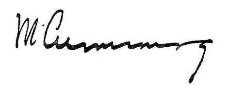 signature of M. Cumming