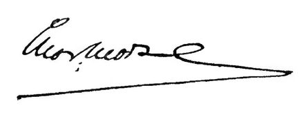 signature of Charles Morse