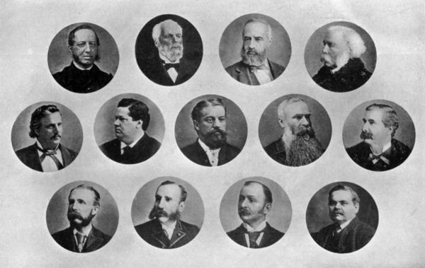 composite image containing 13 portraits