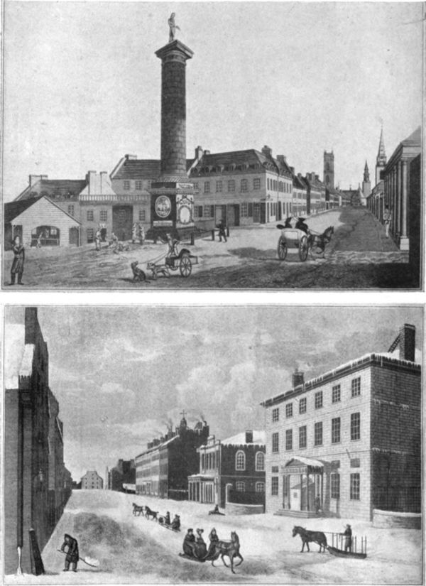 paintings of two street scenes