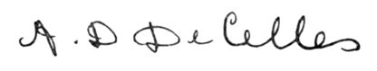 signature of A. D. DeCelles