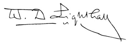 signature of W. D. Lighthall