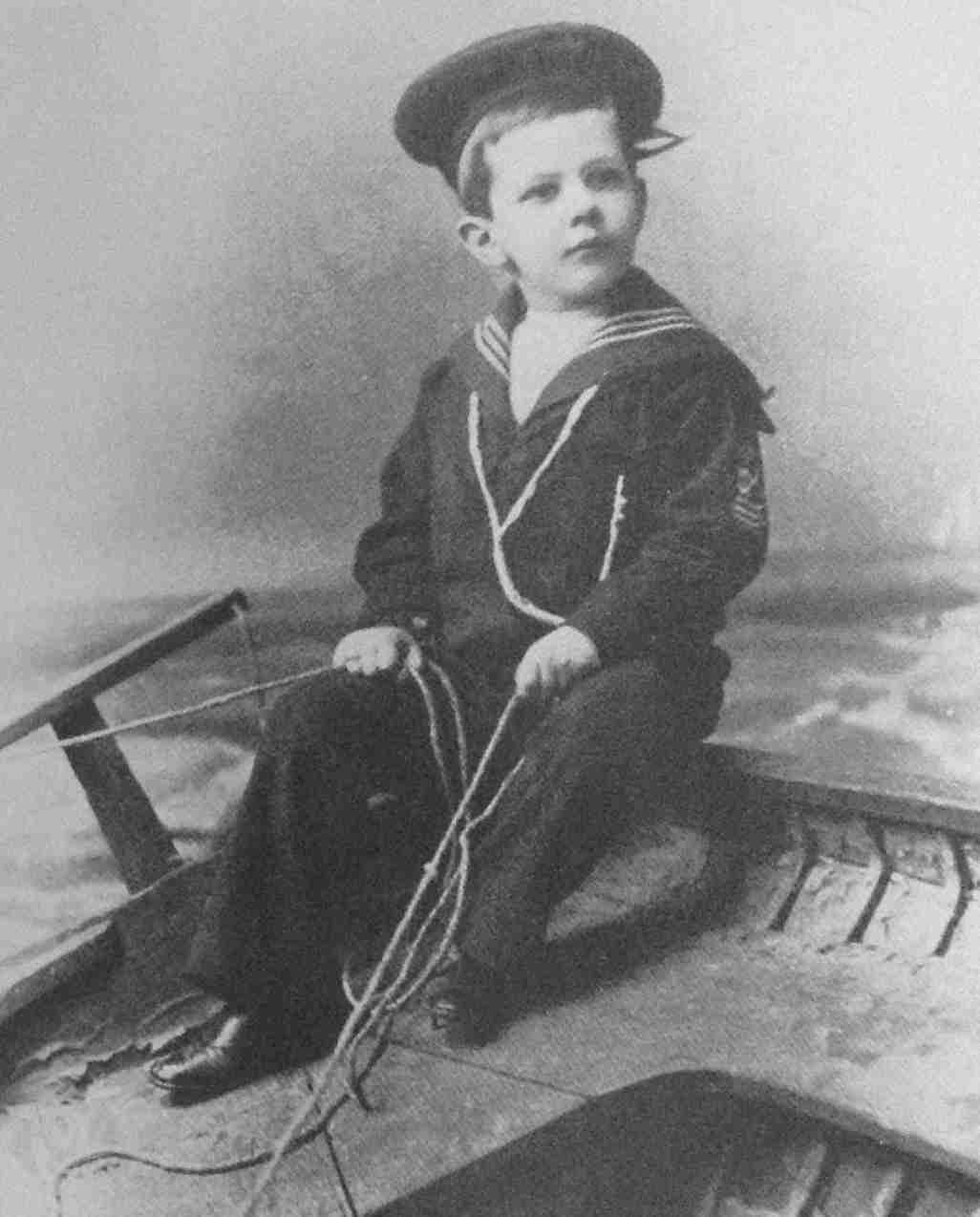 The author, aged five