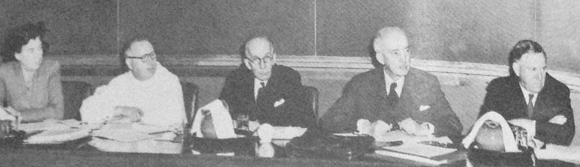 The Royal Commission on the Arts, Letters, and Sciences, 1949-51: Miss Hilda Neatby, the Very Reverend Georges-Henri Lévesque, the Chairman, Mr. Arthur Surveyer, and Dr. N. A. M. MacKenzie