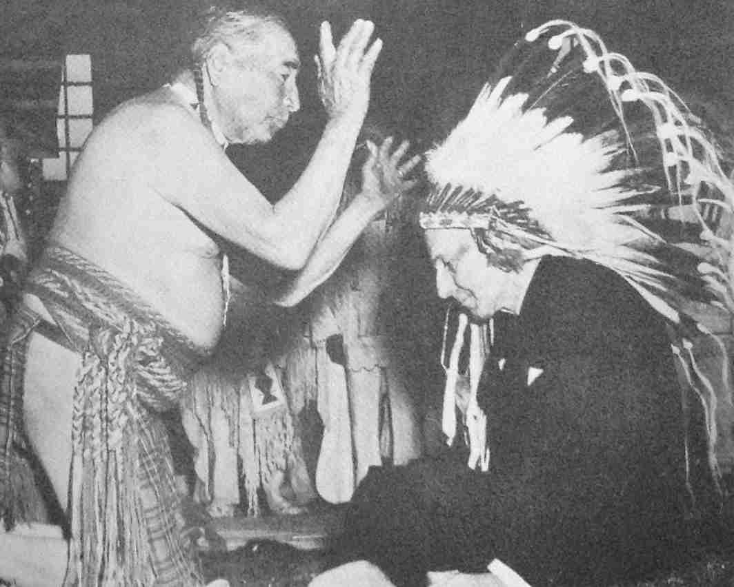 The Governor-General becoming Chief Running Antelope of the Blood Indians