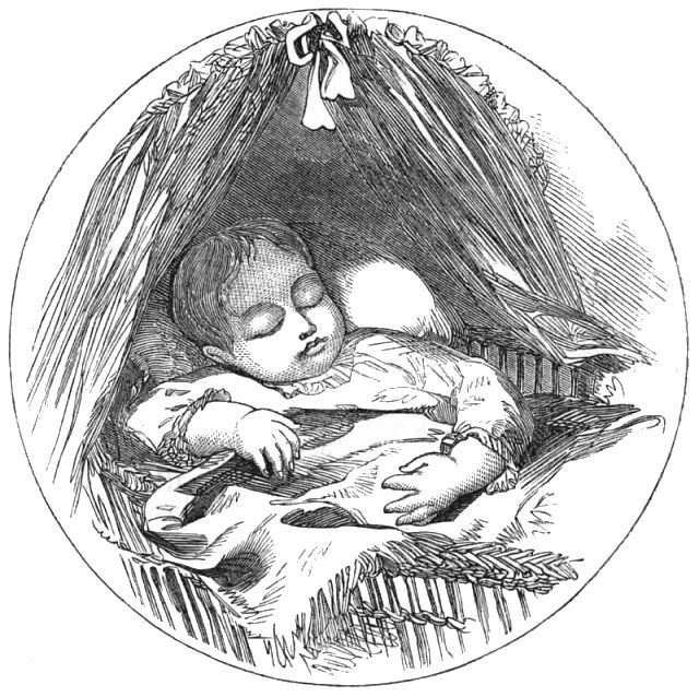 a baby sleeping in a crib