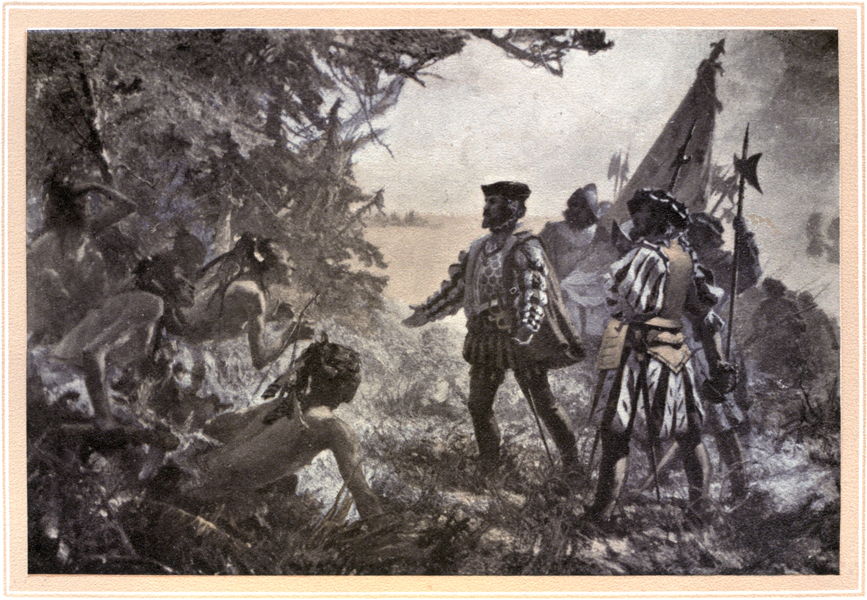 Landing of Jacques Cartier at Quebec