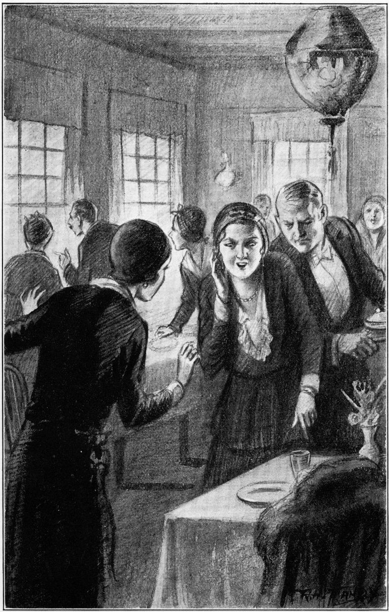 pointing under the table