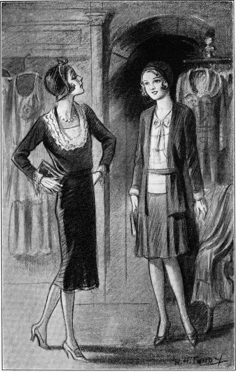 Meeting in the dress store