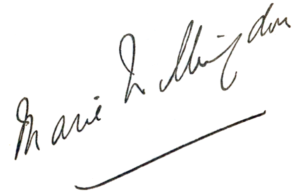 signature of Marie Willingdon