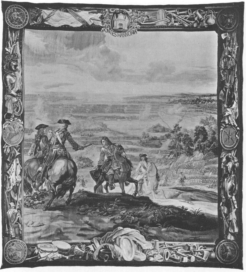 tapestry depicting battle