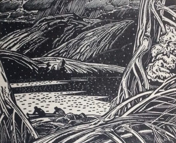 Launching a canoe on a lake