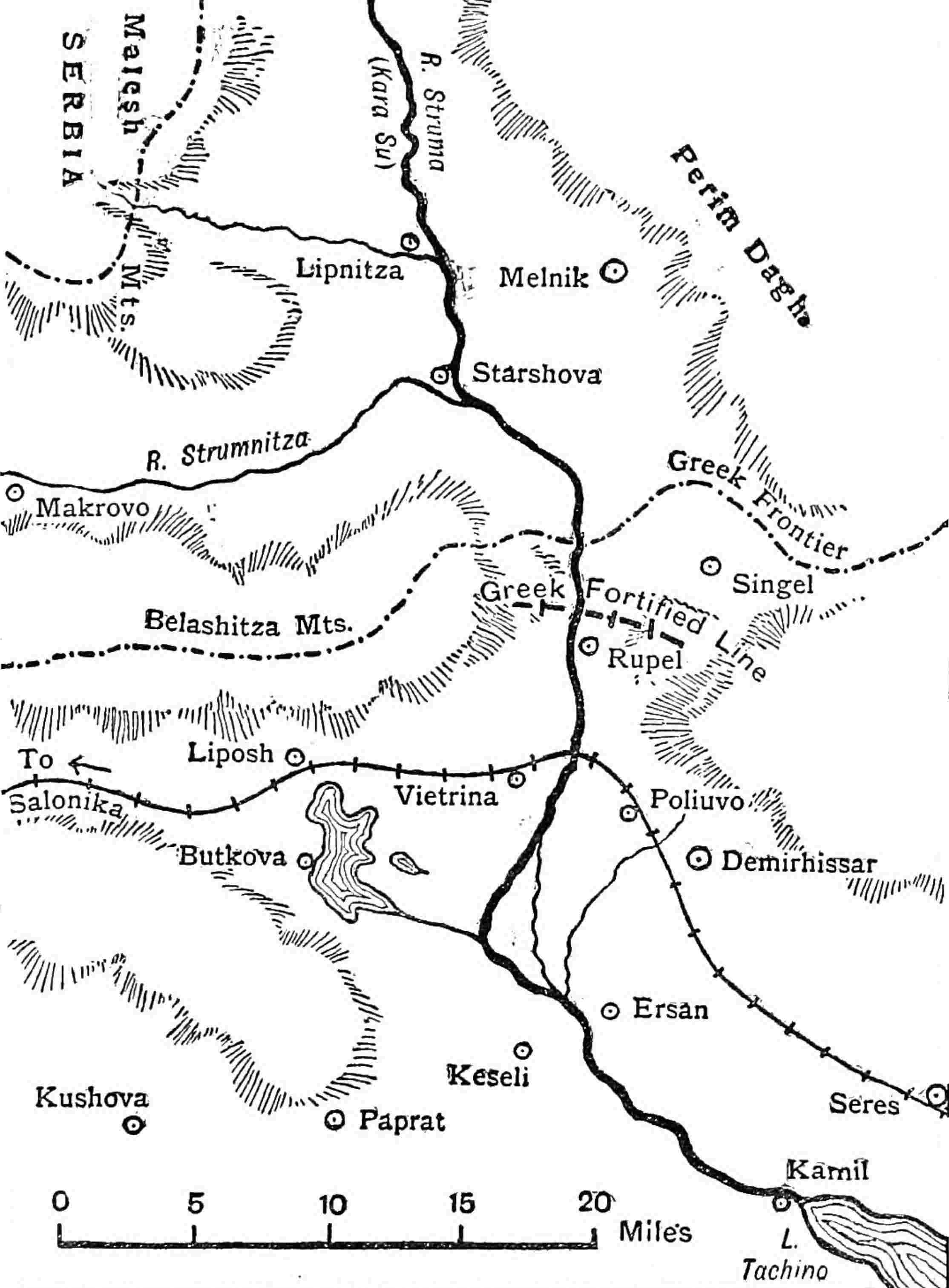 Bulgarians take Greek forts