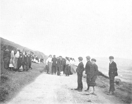 people in a country road