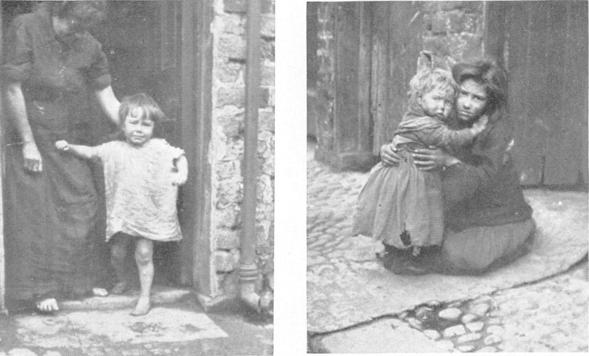 ill-clad and dirty children