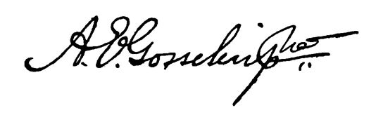 signature of A. E. Gosselin
