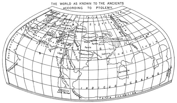 Map of the World as known to the Ancients.