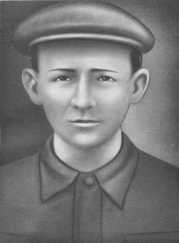 Sketch of young man SHURA CHEKALIN.