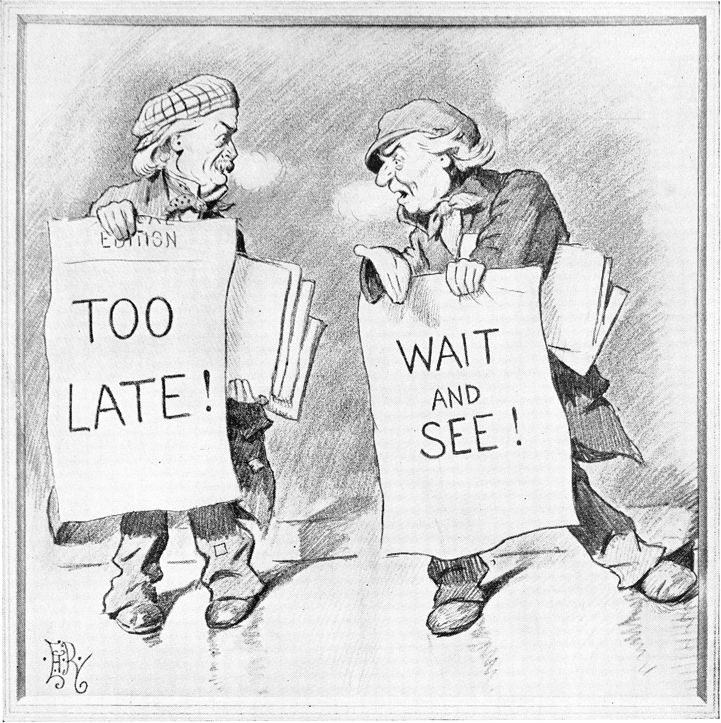 a cartoon of an argument