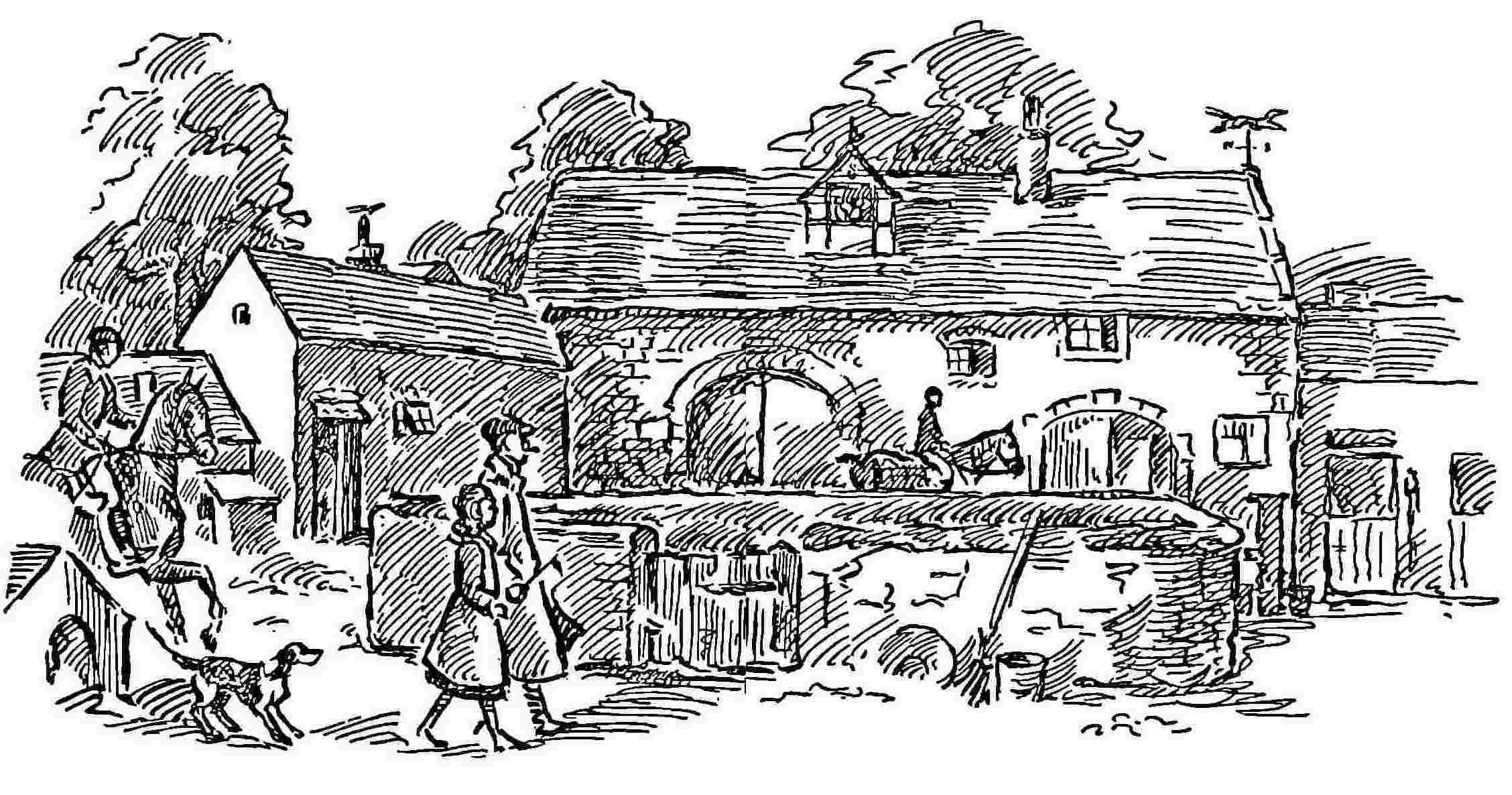 A village scene
