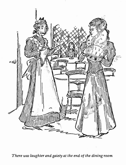 Susannah in the dining-room