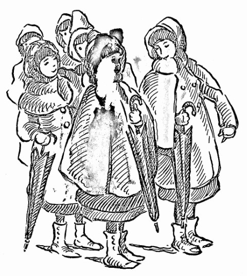 Susannah and friends bundled up for winter