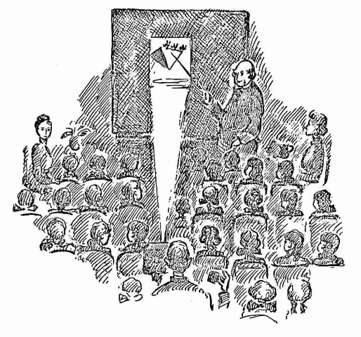 Students attending a lecture