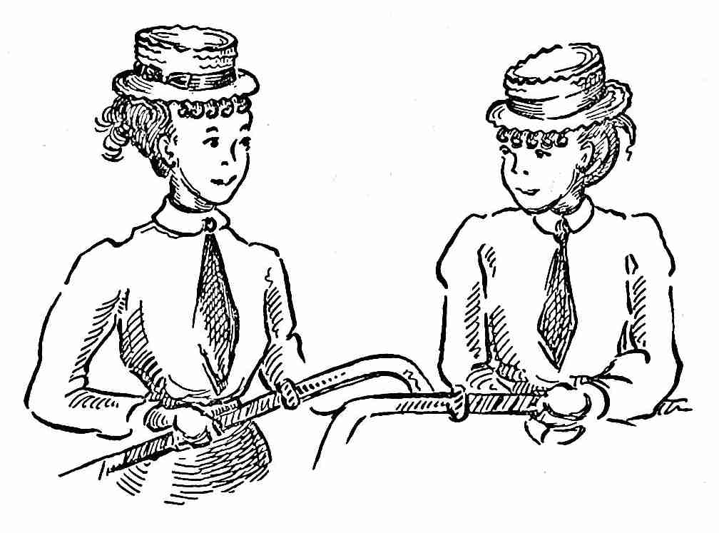 Susannah talking with another girl