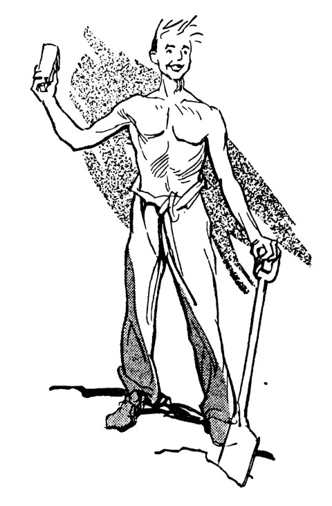 Boy displays gold bar