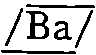 "Ba" inside parallelogram