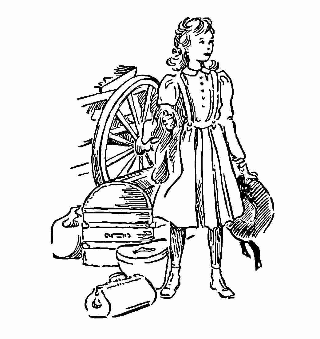 Susannah and her luggage