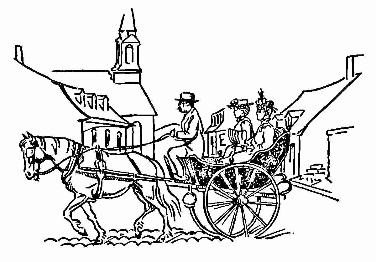 Riding in a pony cart