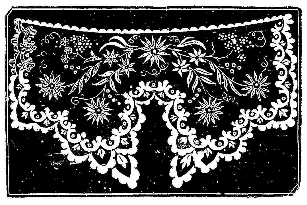 Mousquetaire Cuff in Muslin Embroidery