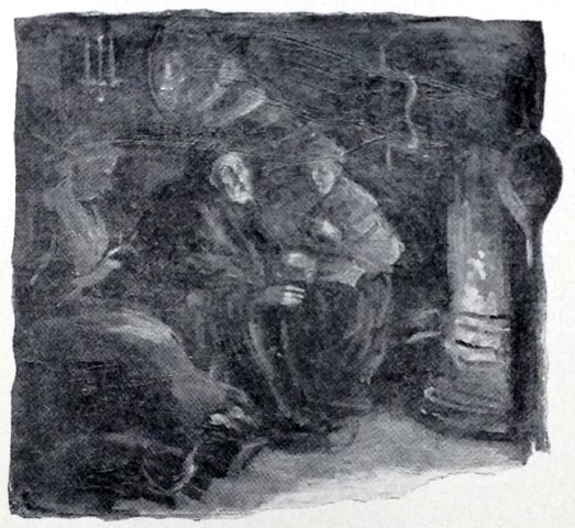 Two people sitting in a room