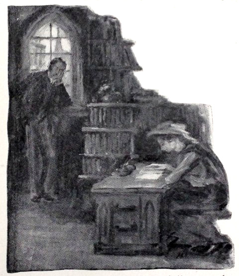 Man and woman in a library