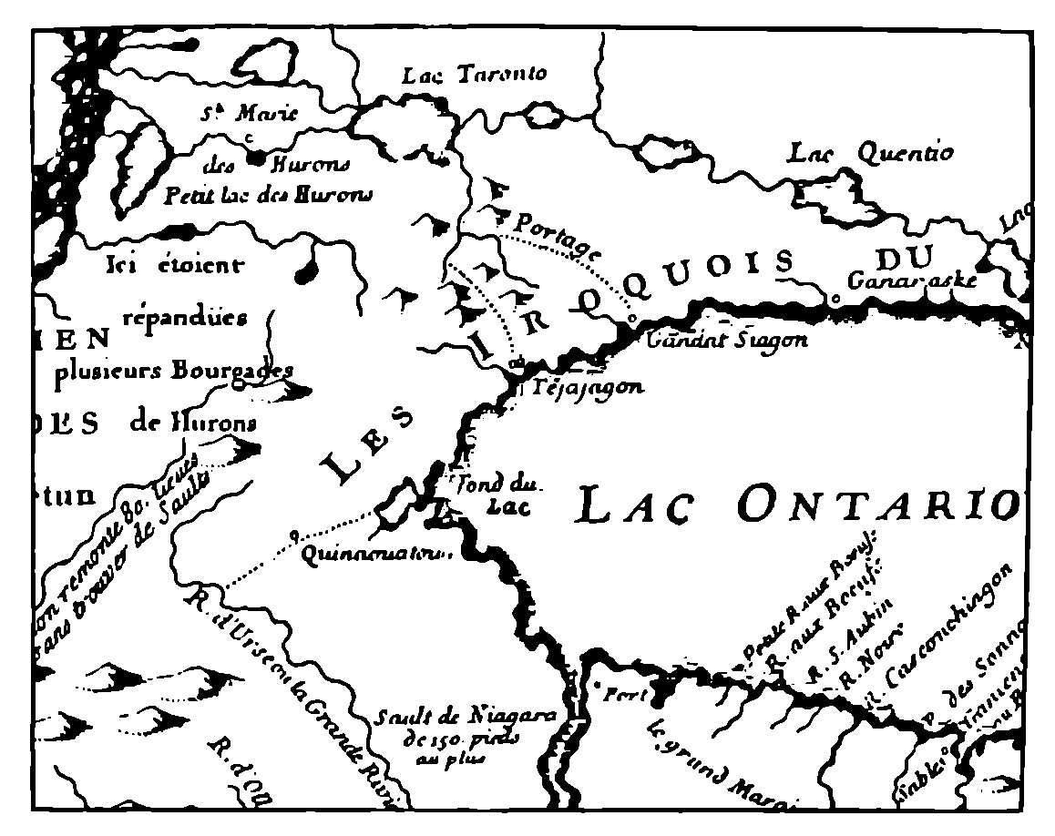 Map by Charlevoix-Bellin, 1688