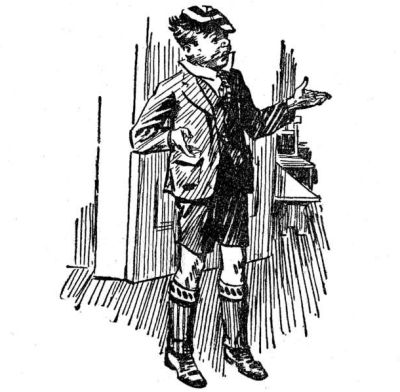 Willaim standing with both arms gesturing