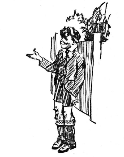 William smiling with his right hand open