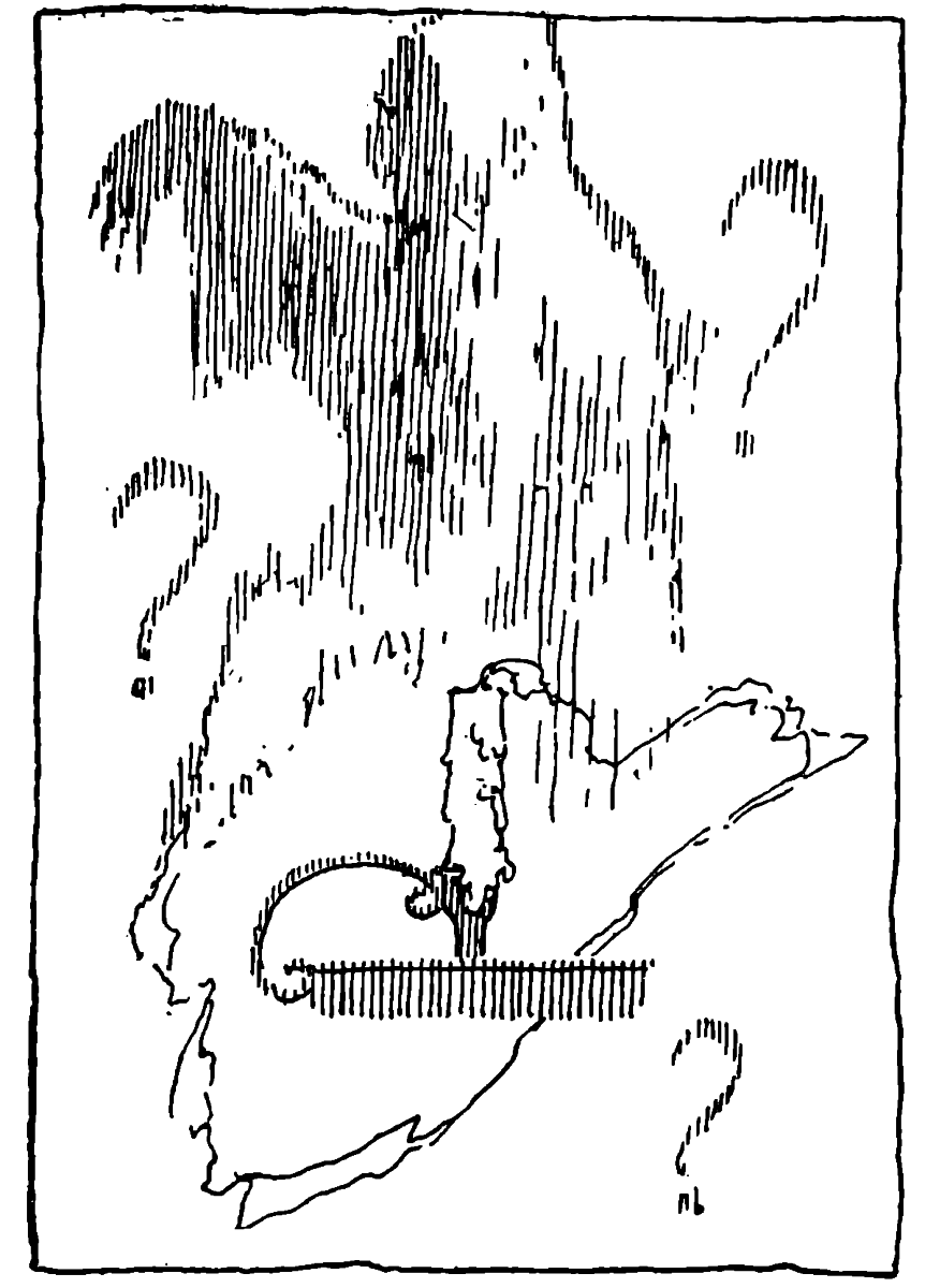 burning candle with smoke suggesting a ghost figure and wisps of question marks