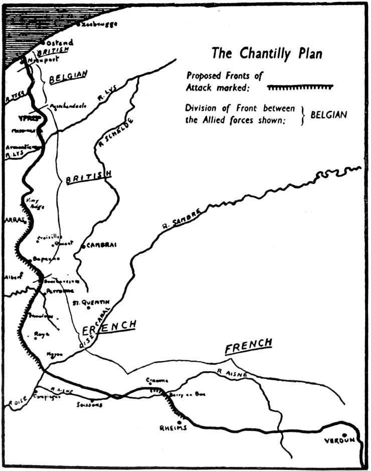 a map of the Western Front