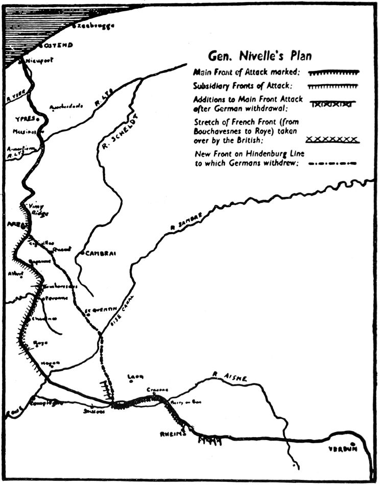 a map of the Western Front