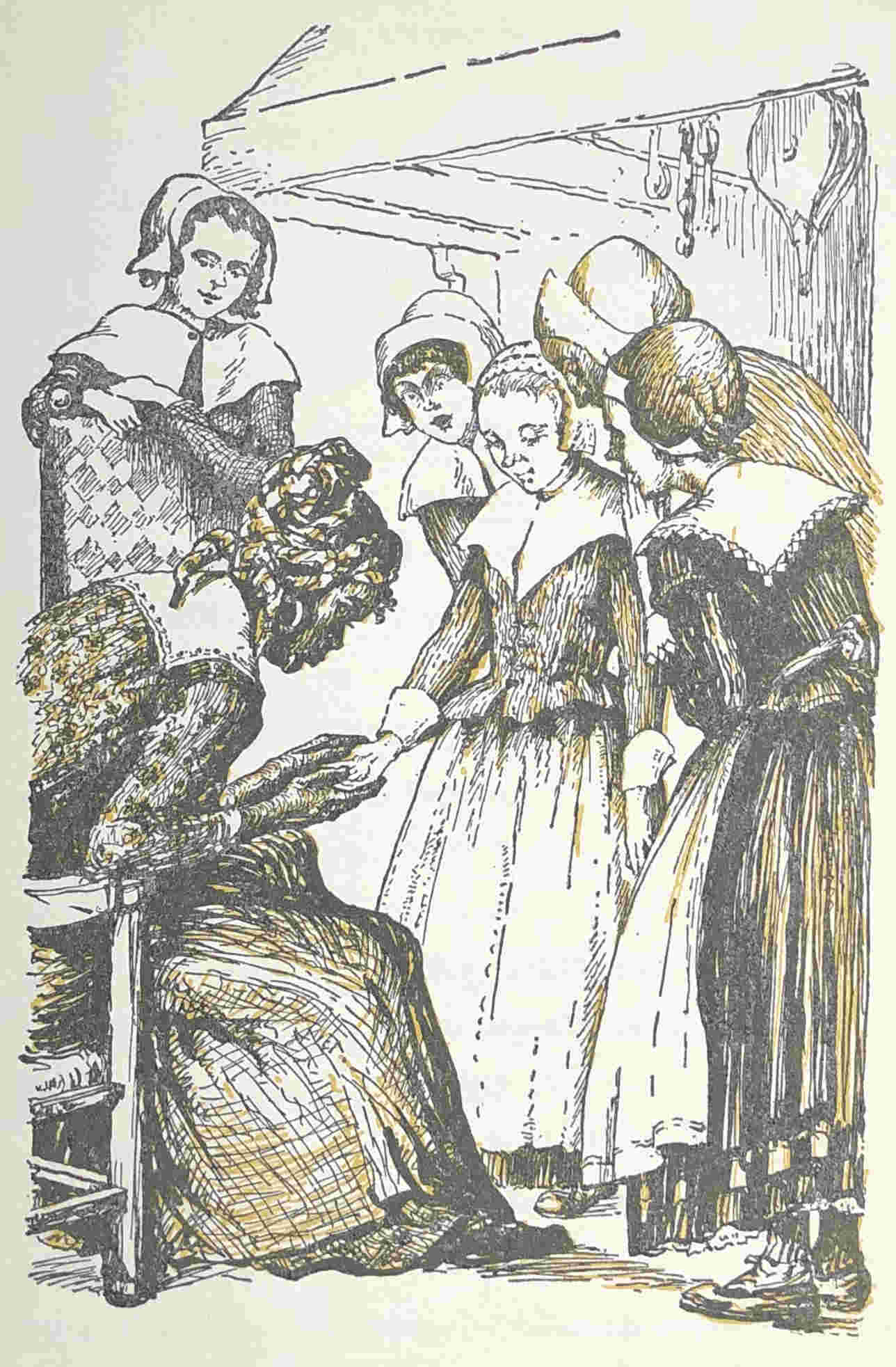 Woman reading the palm of a woman