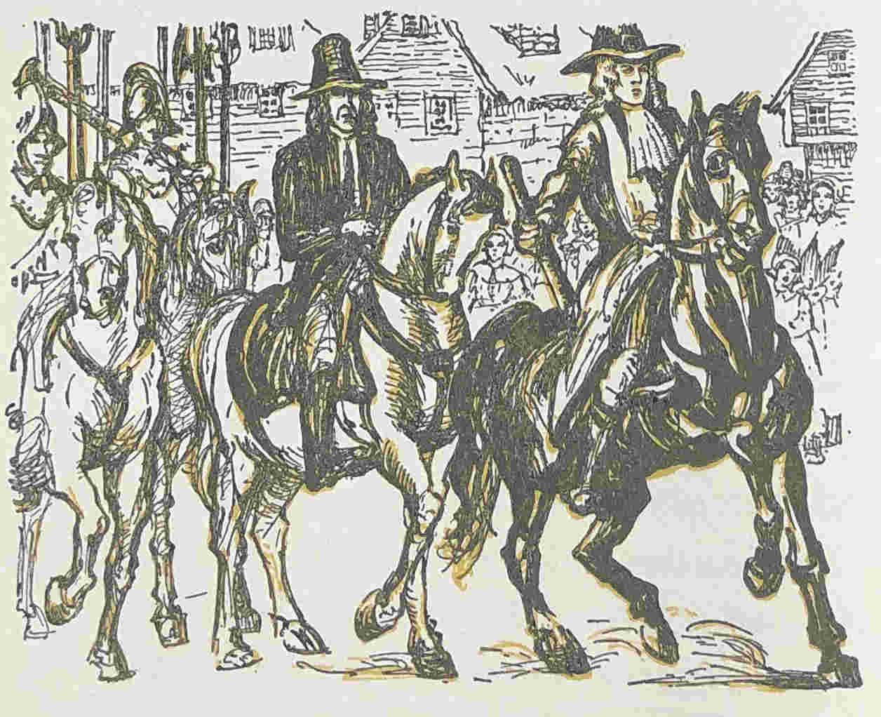 Men on horseback