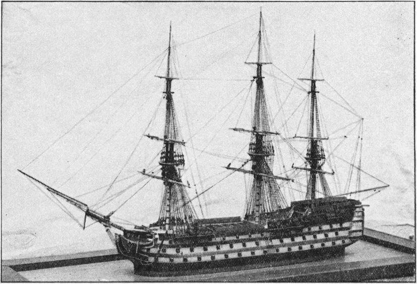 wooden model of a ship