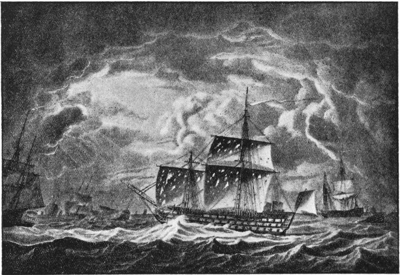 damaged and sunken ships after the battle