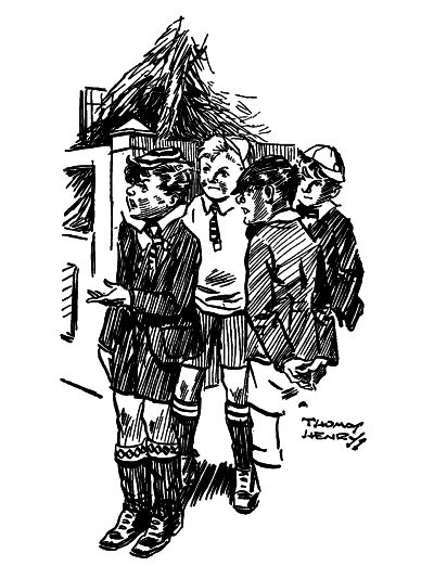 William with 3 Outlaw boys at the fence